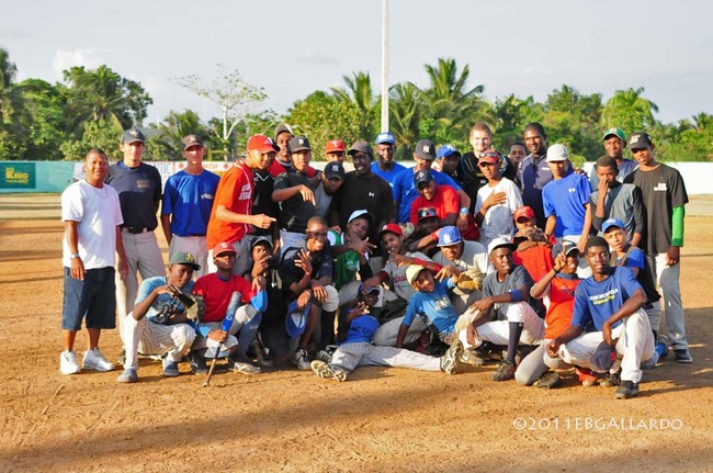Baseball Players and Trainers at Club Juan Alberto Ozoria in Boca Chica, Dominican Republic